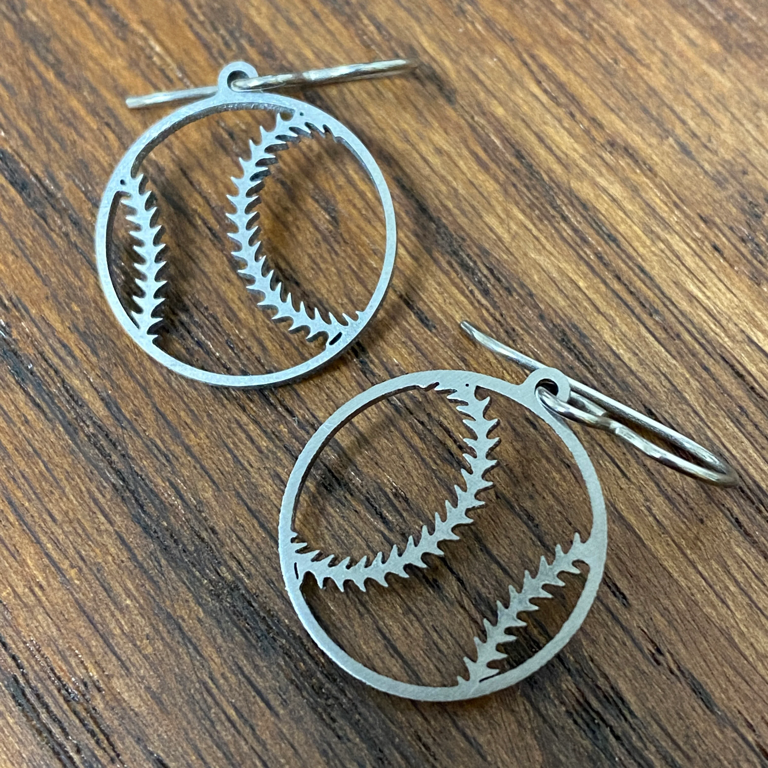 Titanium Baseball Earrings - Image 3