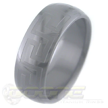 Black Zirconium Greek Key - Image 3