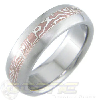 Copper and Silver Mokume