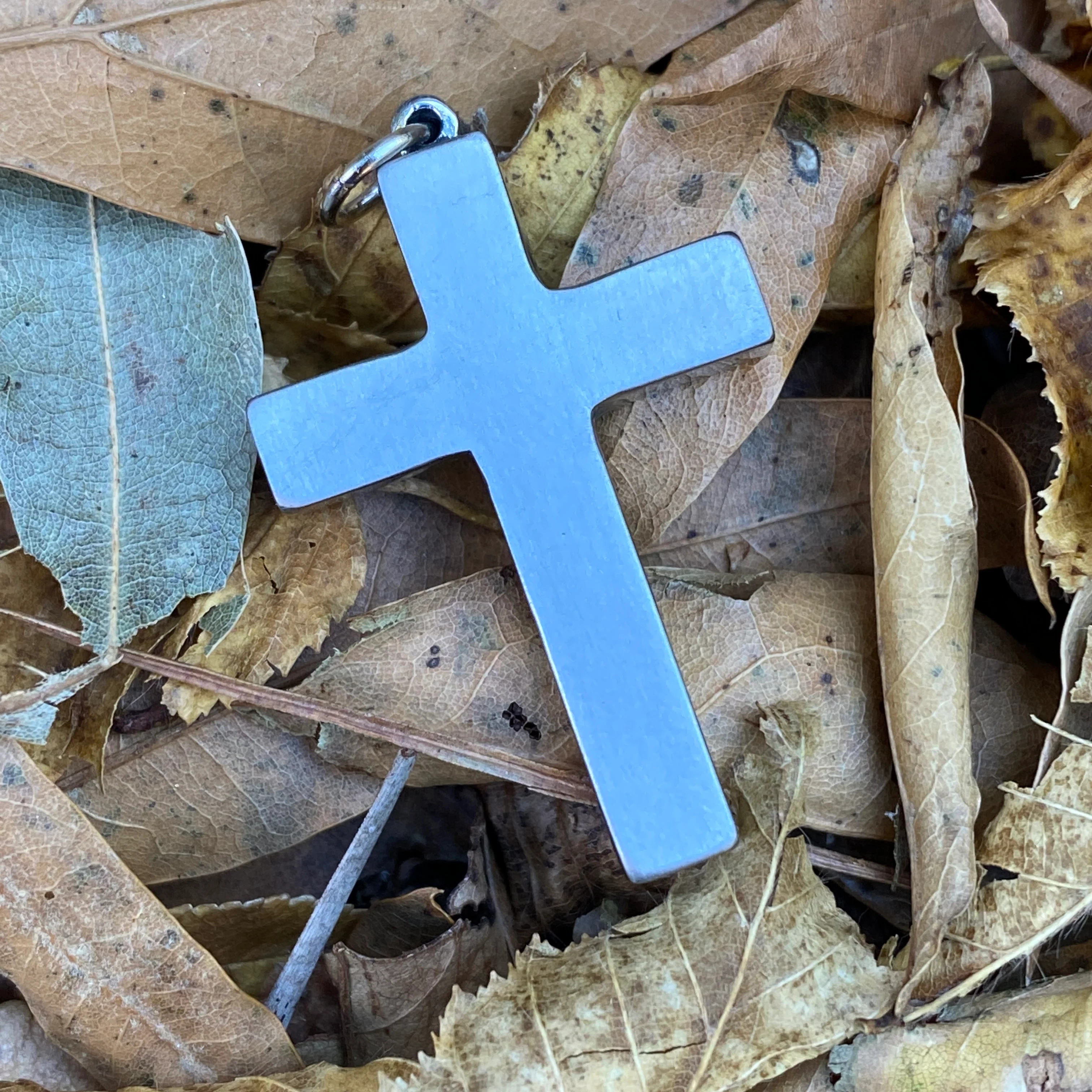 Mokume Cross Pendant - Image 6