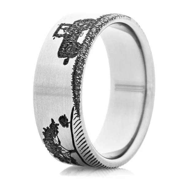 Farmer Tractor Scene Ring - Image 2