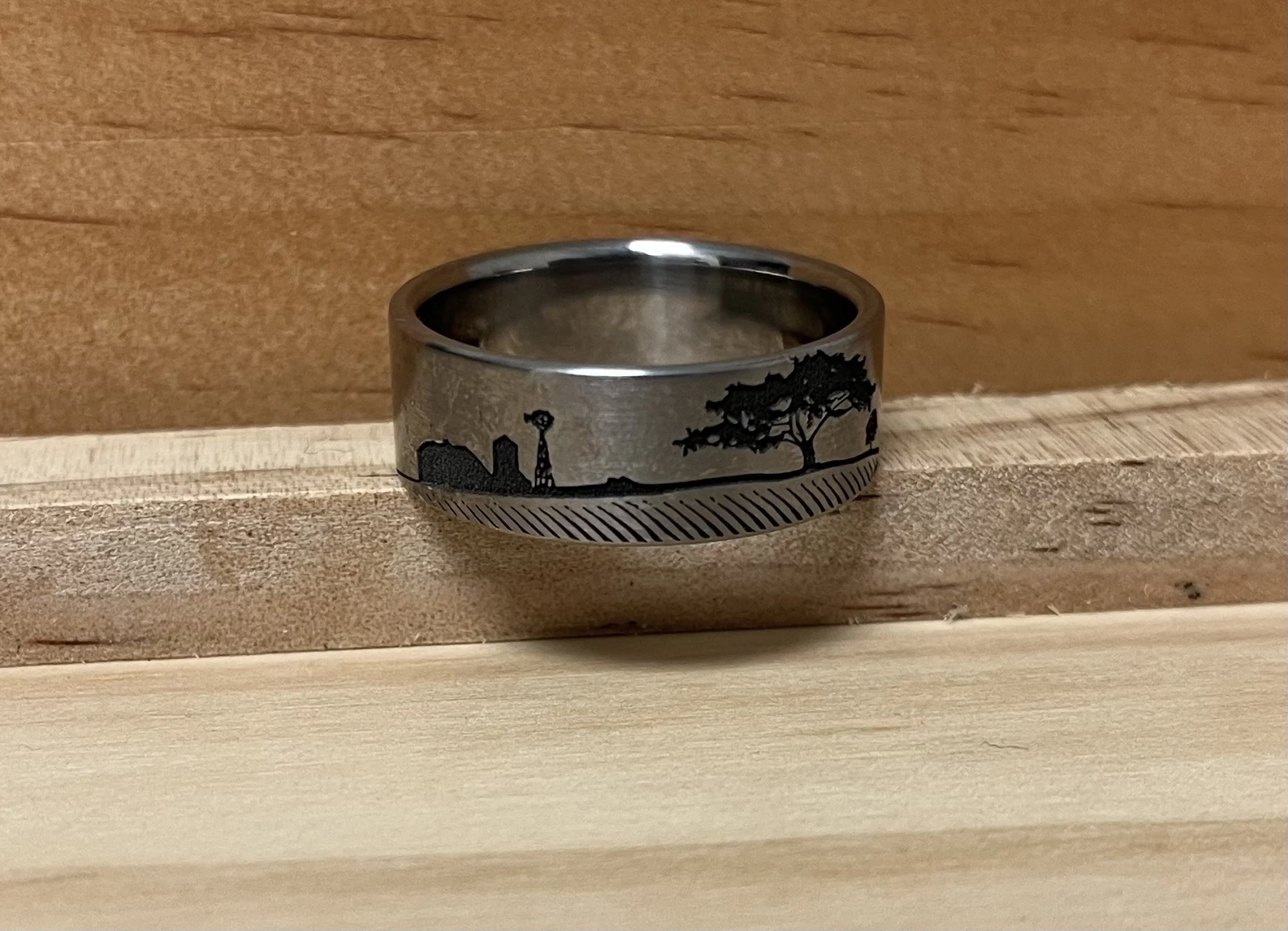 Farmer Tractor Scene Ring - Image 4