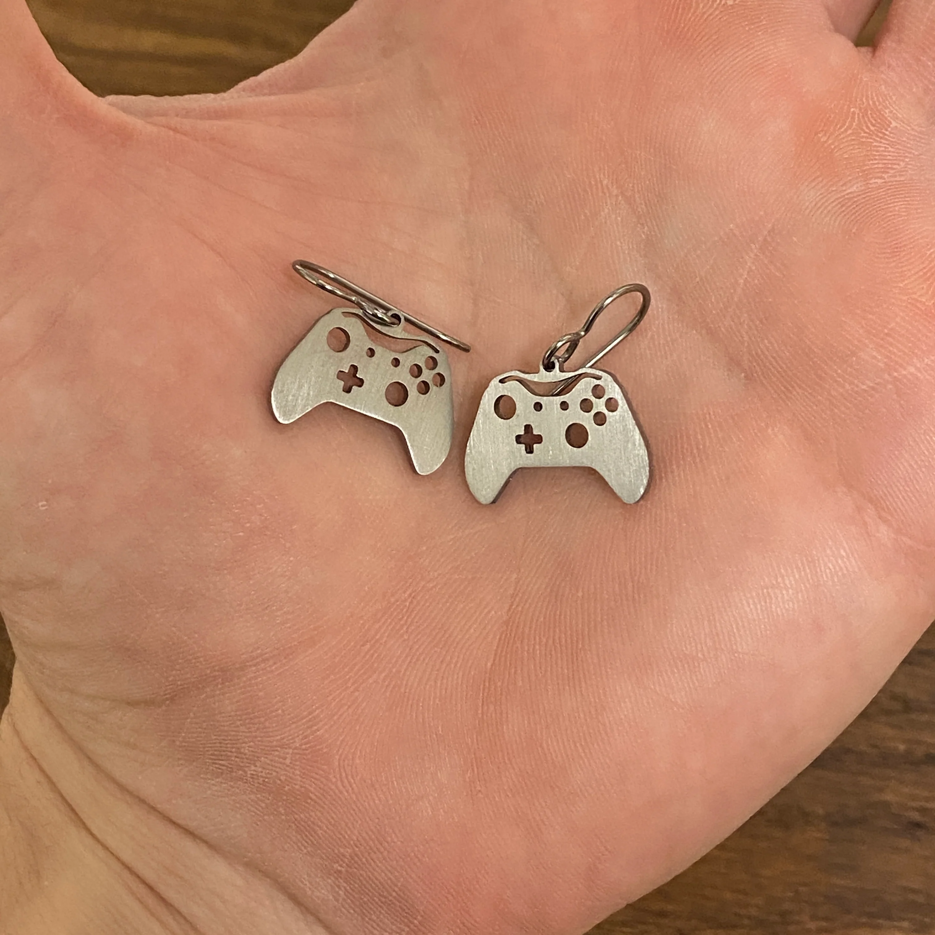 Titanium Game Controller Earrings - Image 4