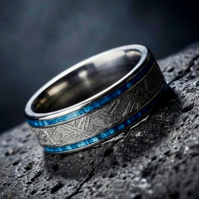Meteorite with Twin Light Blue Carbon Fiber - Image 3
