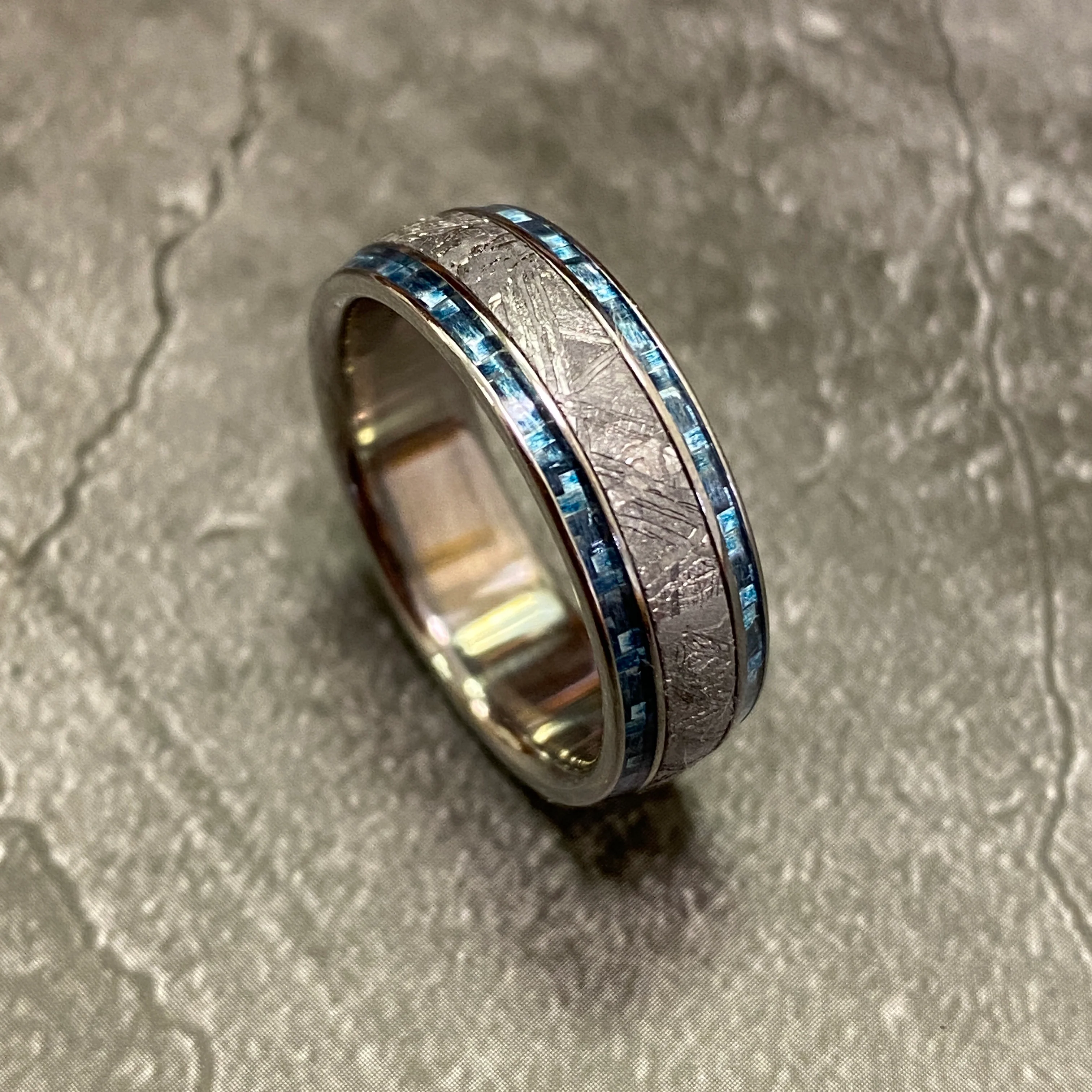Meteorite with Twin Light Blue Carbon Fiber - Image 4